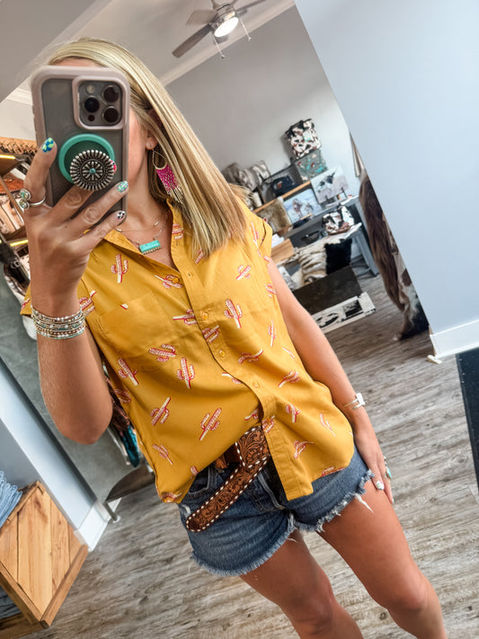 Saguara Sunset Button Up