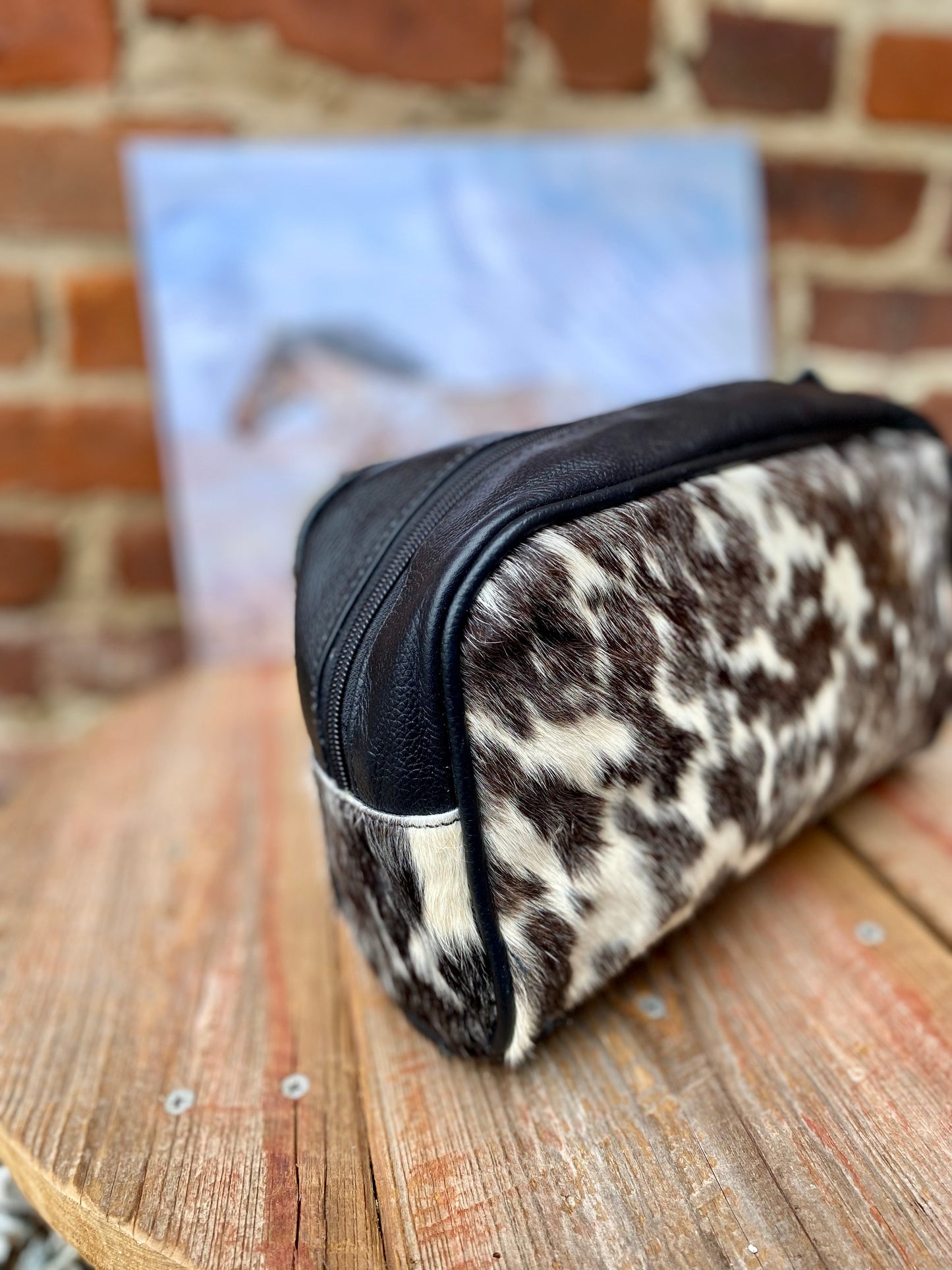 Cowhide Toiletry Bag
