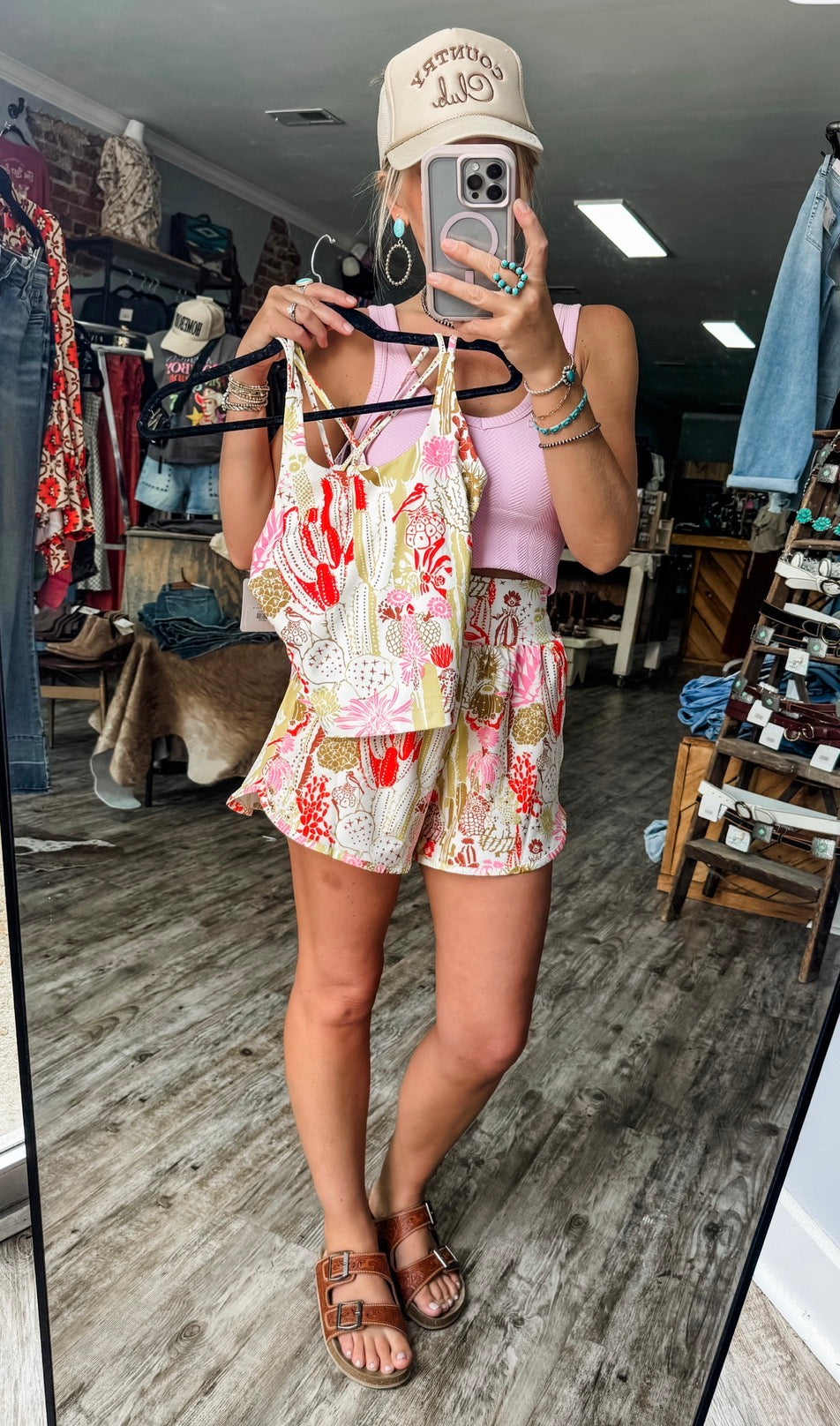 Citrus Cactus Activewear Set