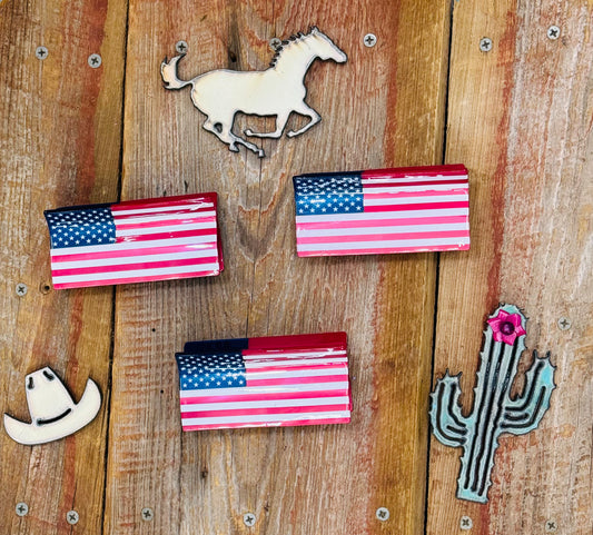 American Flag Hair Clip