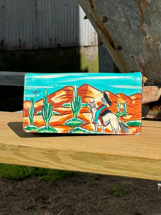 The Ride With A View Hand Painted Purse