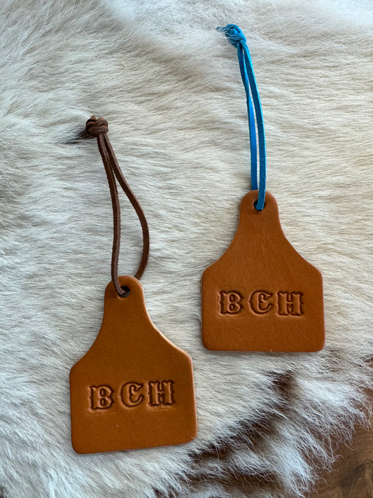 Leather Cow Tag Scent Absorbers