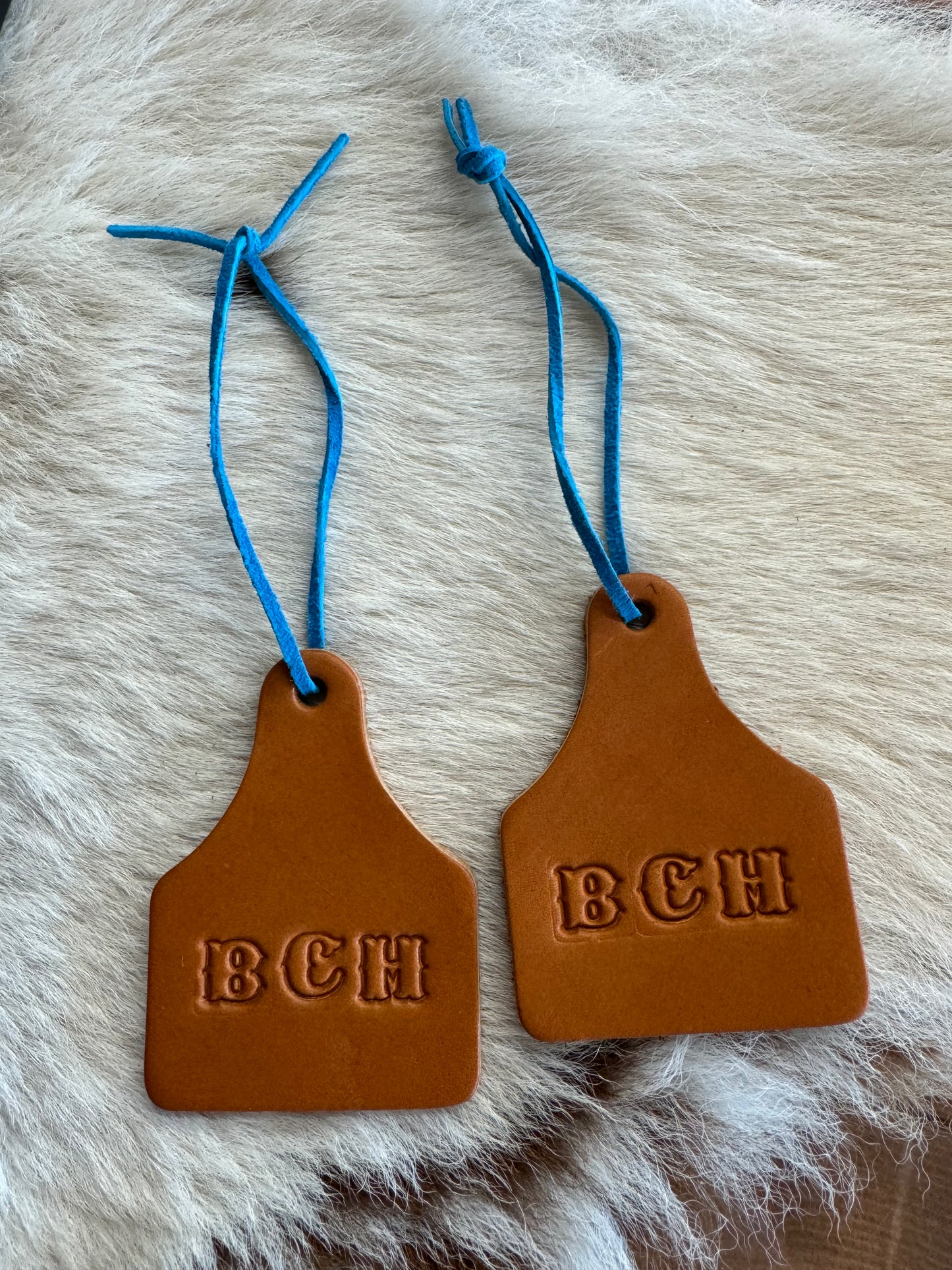 Leather Cow Tag Scent Absorbers