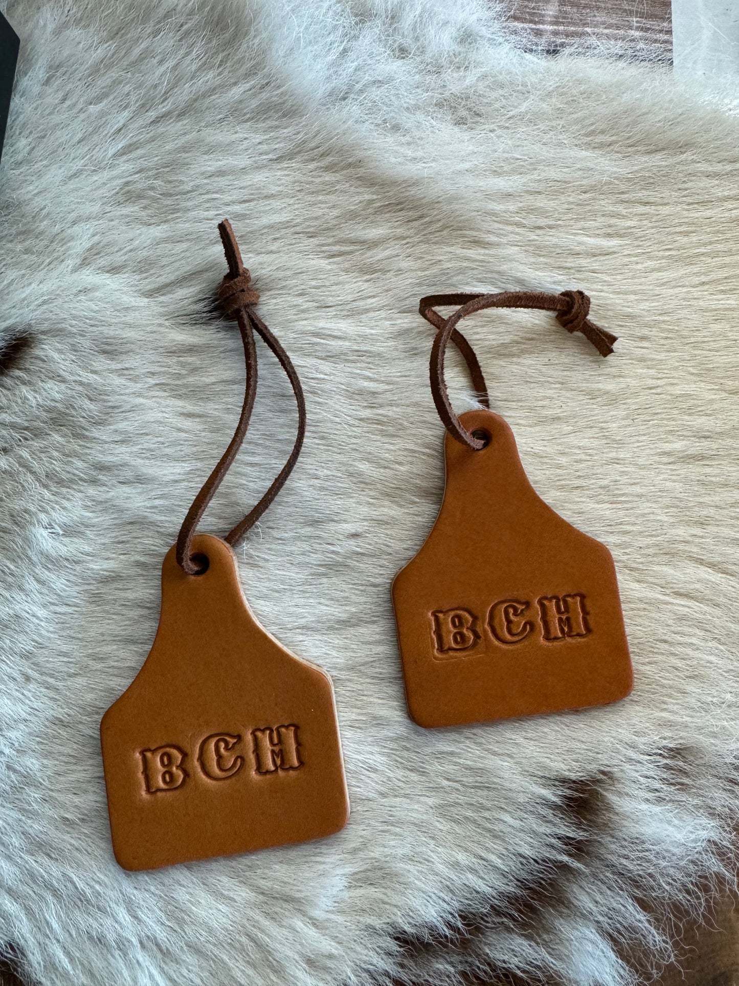 Leather Cow Tag Scent Absorbers