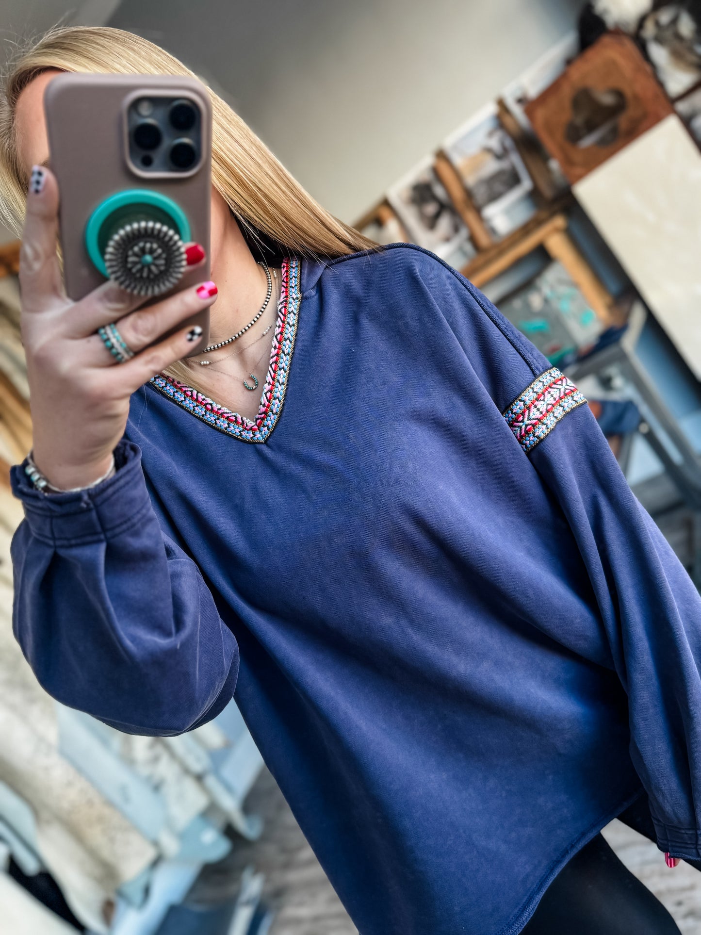 Dust & Denim Aztec Hoodie