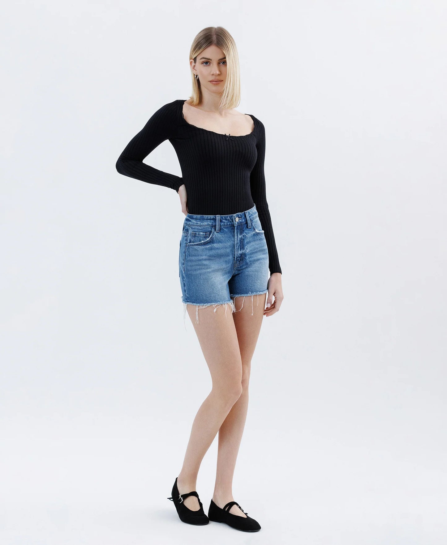 Amicably- High Rise Shorts
