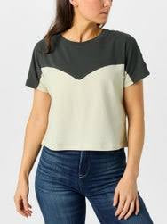 Ariat Lucky Yoke Crop SummerSand/Raven Tee