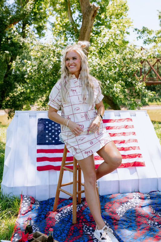 Red White and Rodeo Dress