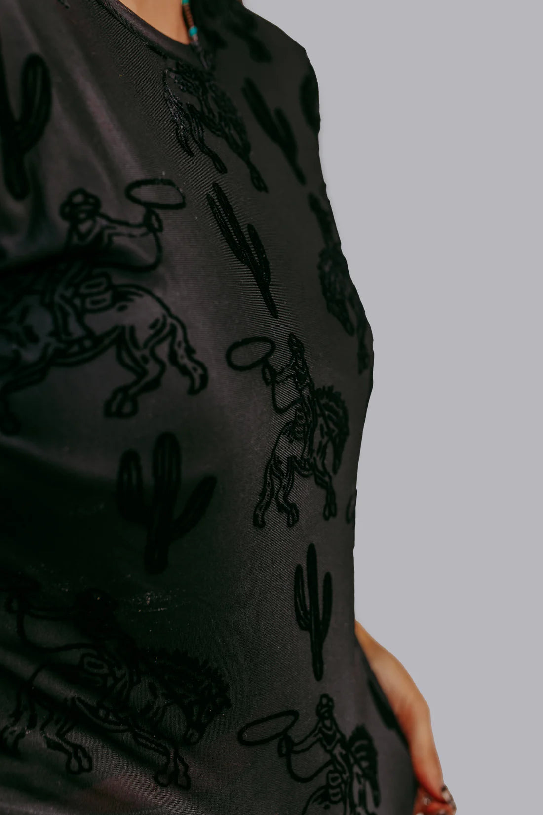 Short Sleeve Buckin' Roper Mesh Top