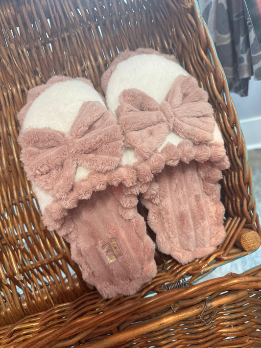 Bow Blush Slipper