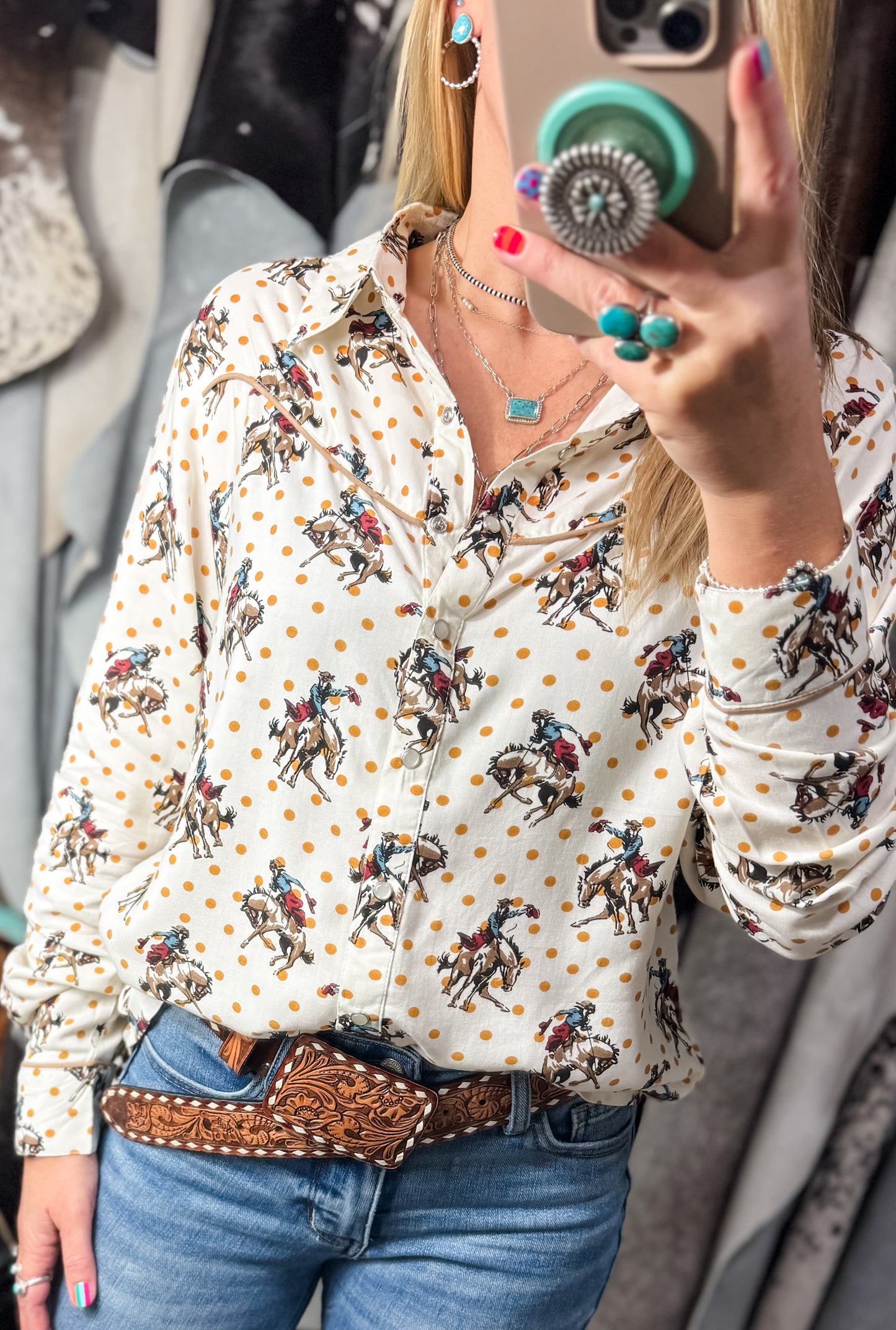Buckaroo Betty Button-Up Women’s Top