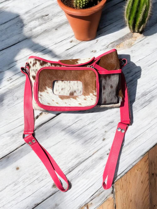 Cowhide Stroller Bag