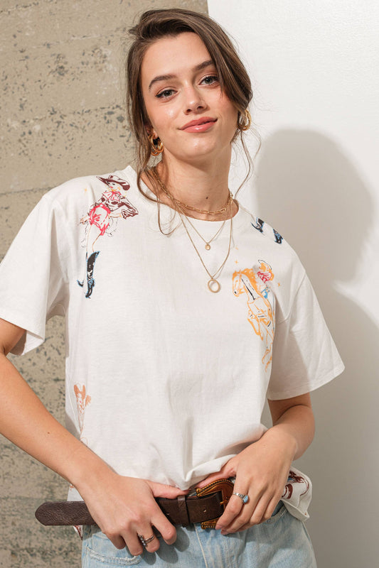 Western Motif T-shirt