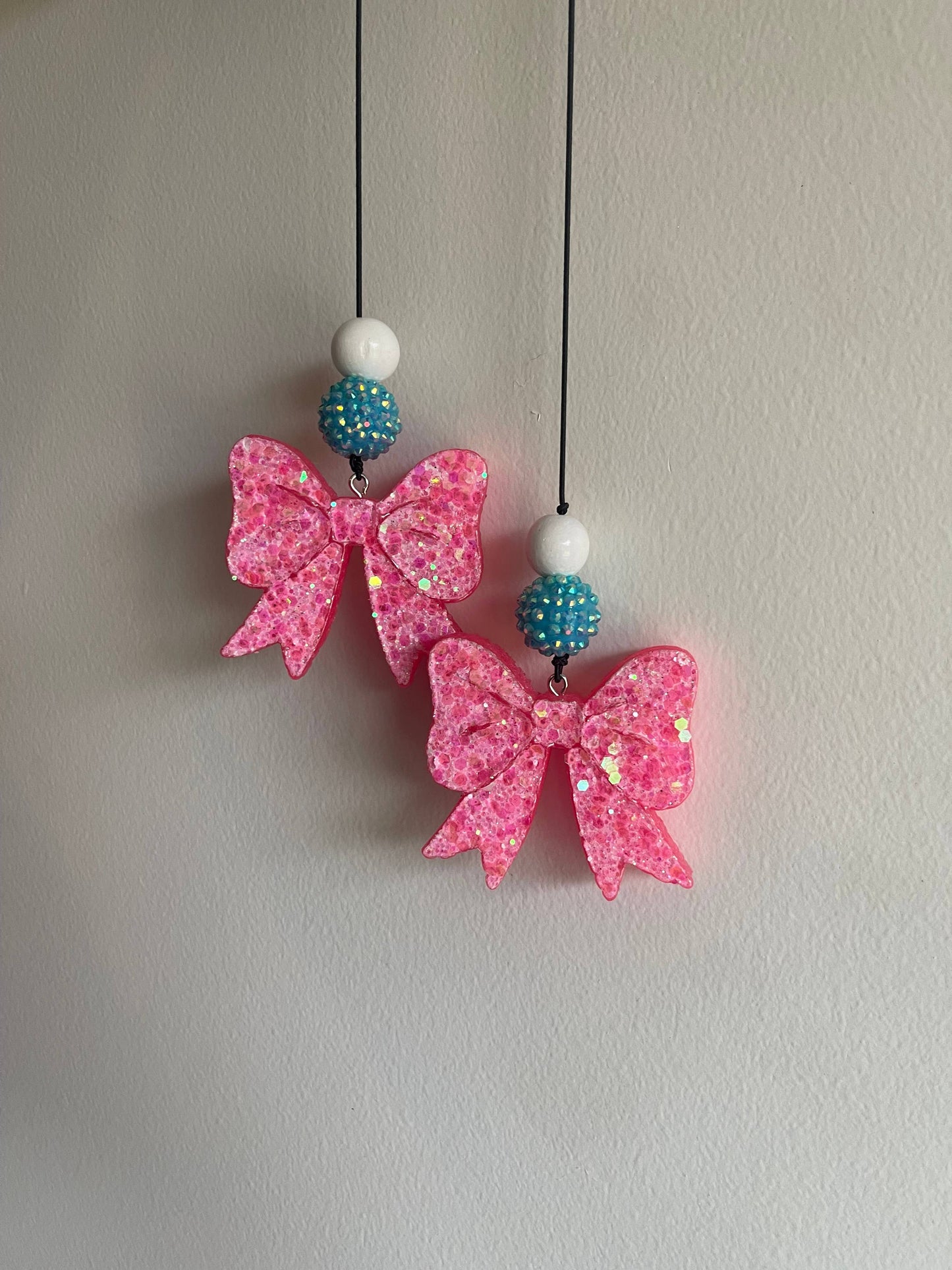 Double Bow Dangle Car Freshie 