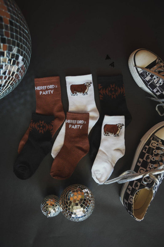 Sock Em' Silly Hereford Socks